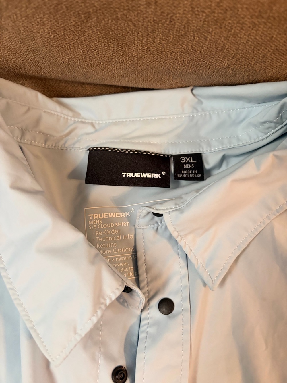 Men’s Light Blue Cloud Shirt Jacket - 3XL